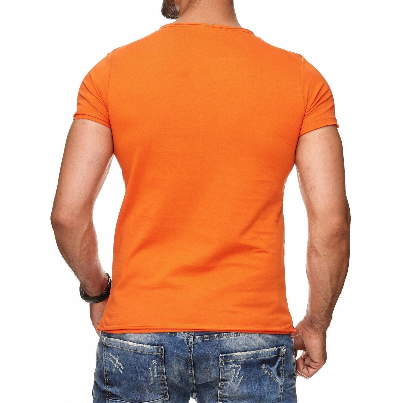 t shirt orange herren