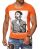 Red Bridge Mens Growing old is not for Sissies T-Shirt Orange L