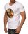 Red Bridge Herren Wende-Pailletten T-Shirt Emoji changierend glänzend manuell veränderbar Weiß M