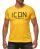 Red Bridge Mens T-Shirt ICON Big Stitched Yellow XXL