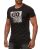 Red Bridge Mens Reversible Sequins T-Shirt Stop & Go Iridescent Shiny Manually Changeable Black S