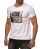 Red Bridge Herren Wende-Pailletten T-Shirt Stop & Go changierend glänzend manuell veränderbar Weiß XL