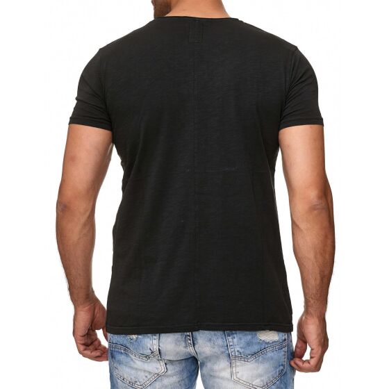 Red Bridge Herren V-Neck T-Shirt Schwarz