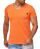 Red Bridge Mens V-Neck T-Shirt Orange XL