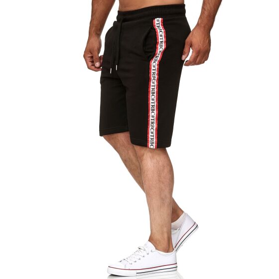 Red Bridge Mens Short Shorts Sweatpants Jogging Pants TRBC Line Black XL