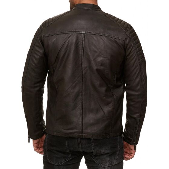 Red Bridge Mens Leather Jacket Real leather biker jacket