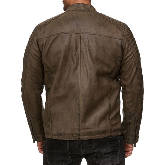 Red Bridge Mens Leather Jacket Real leather biker jacket