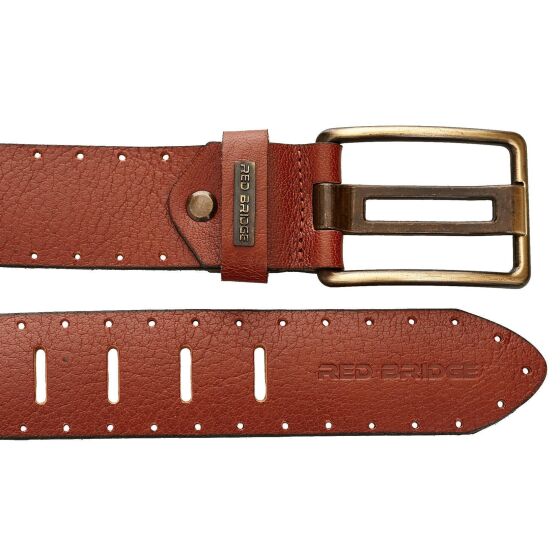 Red Bridge Herren Gürtel Echtleder Ledergürtel Leather Belt RBC Premium Schwarz