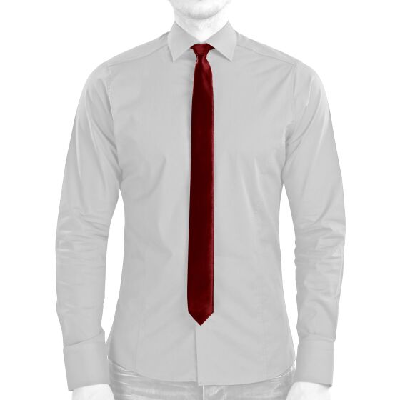 Red Bridge Herren Krawatte Slim Satin Schlips Binder RBC Premium 5,5cm