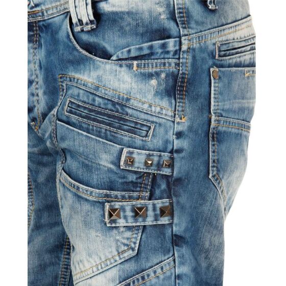 Red Bridge Mens Keep Back Jeans Shorts Blue W29