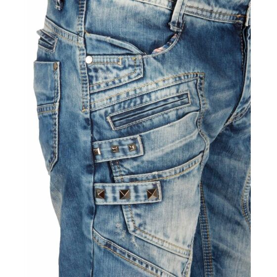 Red Bridge Mens Keep Back Jeans Shorts Blue W29