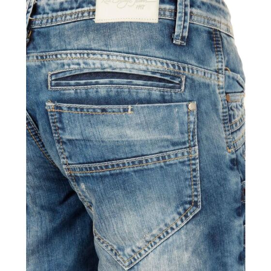 Red Bridge Mens Keep Back Jeans Shorts Blue W29