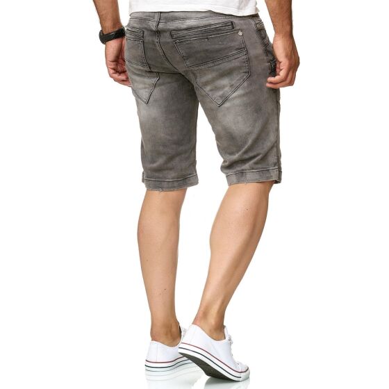 Red Bridge Herren Keep Back Jeans Shorts kurze Hose Grau W32
