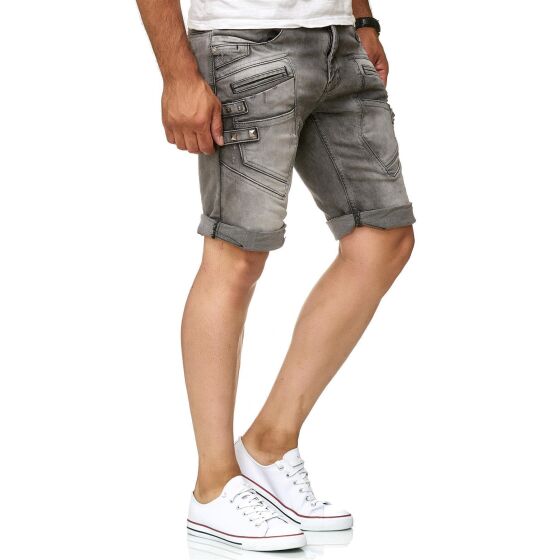 Red Bridge Mens Keep Back Jeans Shorts Gray W32