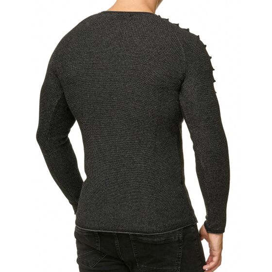 Red Bridge Mens Knit Jumper Shark Gills Jumper