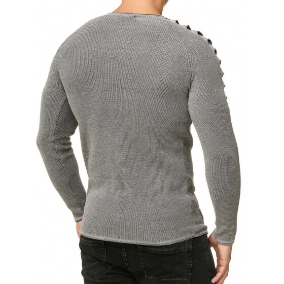 Red Bridge Mens Knit Jumper Shark Gills Jumper