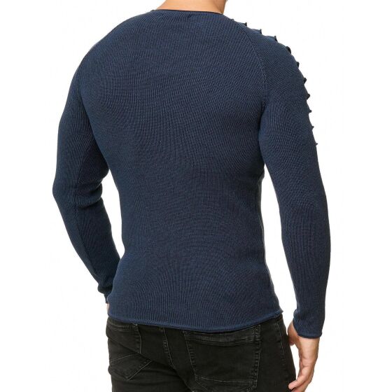 Red Bridge Mens Knit Jumper Shark Gills Jumper