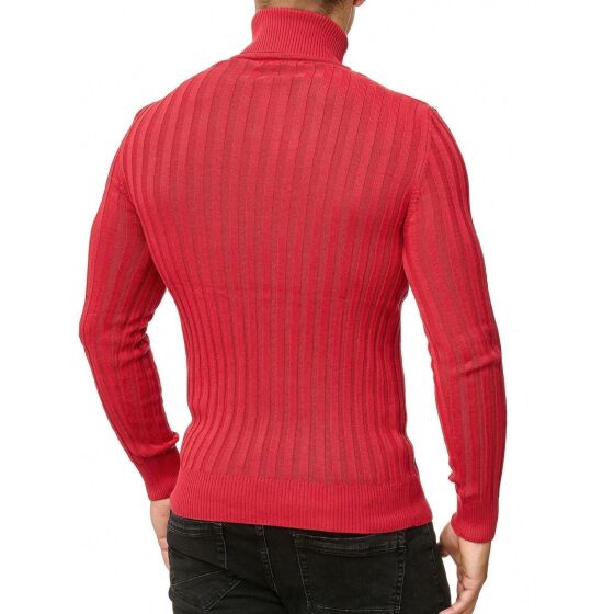 Red Bridge Mens Knit Turtleneck Jumper Upright