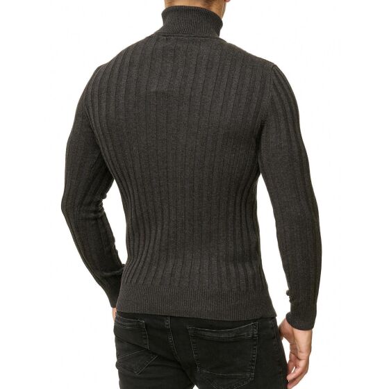 Red Bridge Mens Knit Turtleneck Jumper Upright