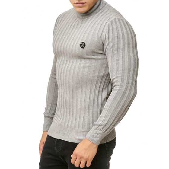 Red Bridge Mens Knit Turtleneck Jumper Upright