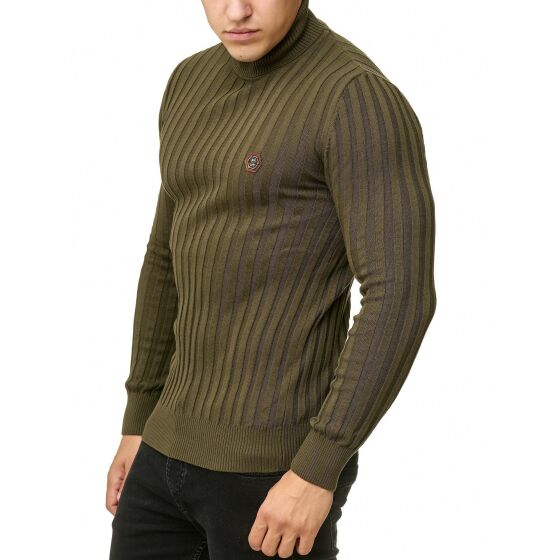 Red Bridge Mens Knit Turtleneck Jumper Upright