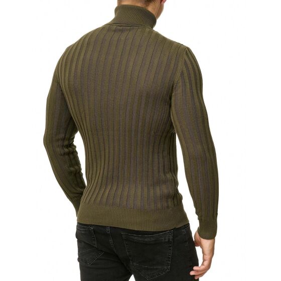 Red Bridge Mens Knit Turtleneck Jumper Upright