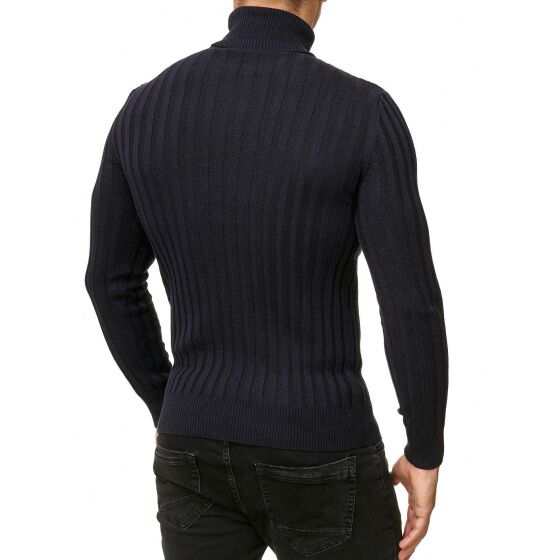 Red Bridge Mens Knit Turtleneck Jumper Upright