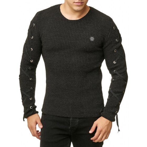 Red Bridge Herren Strickpullover Laced Up Pullover