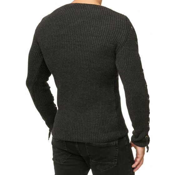 Red Bridge Herren Strickpullover Laced Up Pullover