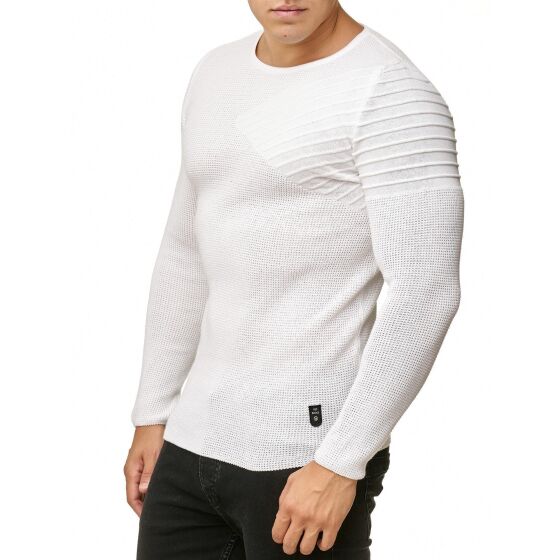 Red Bridge Mens Knit Jumper Arrow Shoulder Jumper