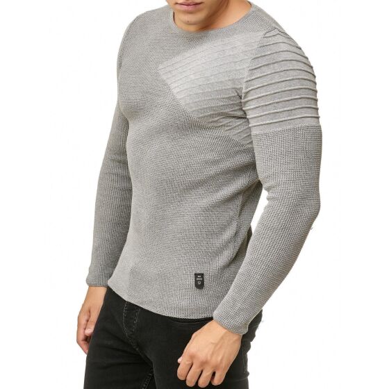 Red Bridge Mens Knit Jumper Arrow Shoulder Jumper