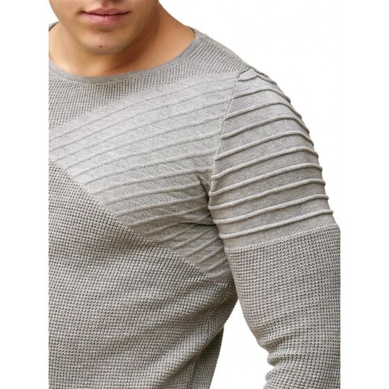 Red Bridge Mens Knit Jumper Arrow Shoulder Jumper