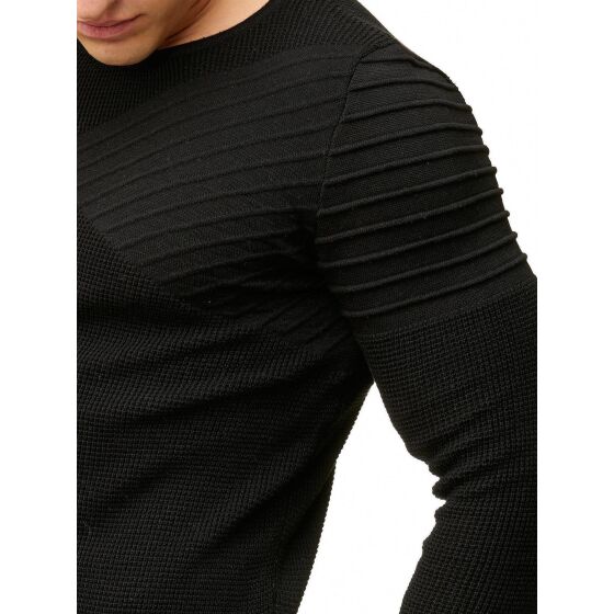 Red Bridge Herren Strickpullover Arrow Shoulder Pullover Schwarz M