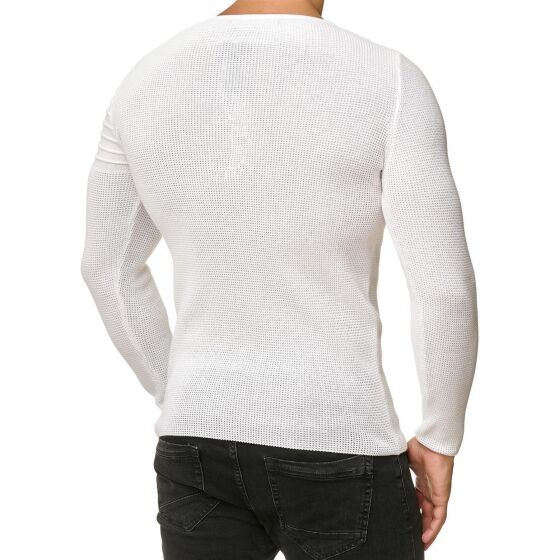 Red Bridge Herren Strickpullover Arrow Shoulder Pullover Weiß M
