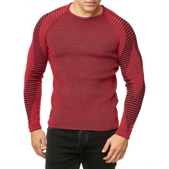 Red Bridge Herren Strickpullover Diamond Pullover Rot XXL