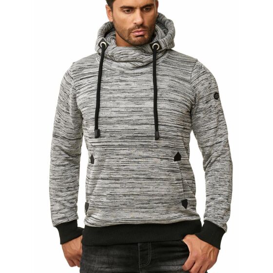 Red Bridge Mens Mottled RBC Sweatshirt Hoodie Pullover Hoodie Sweat Grey