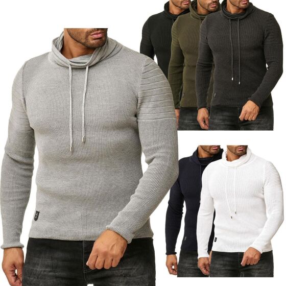 Red Bridge Mens Knitted Sweater Turtleneck Sweater...