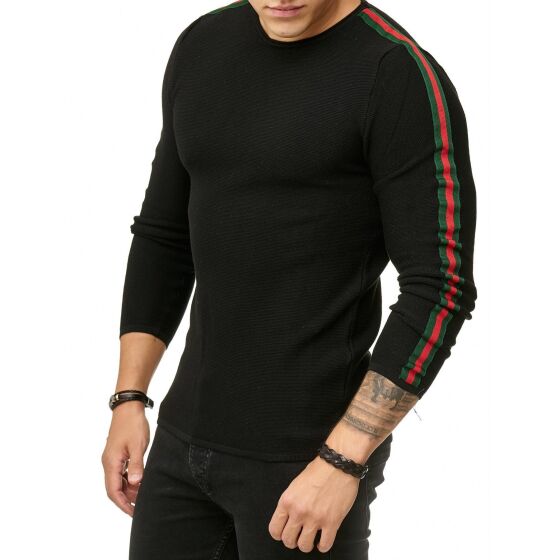 Red Bridge Mens Knit Sweater Luxury Line Pullover Black M