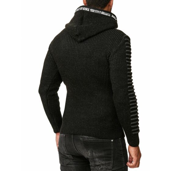 Red Bridge Mens Knit Jumper Hoodie This Is Code