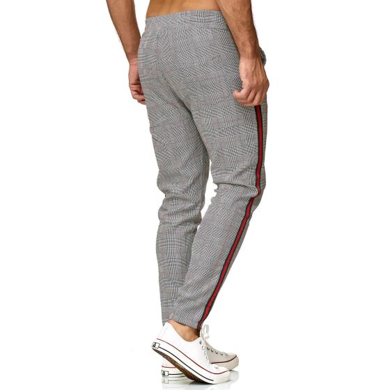 Red Bridge Herren Hose Luxury Line Jogg Pants Freizeithose Kariert mit Gummibund