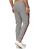 Red Bridge Mens Luxury Line Jogg Pants Checked Casual Pants with Elastic Waistband Gray S