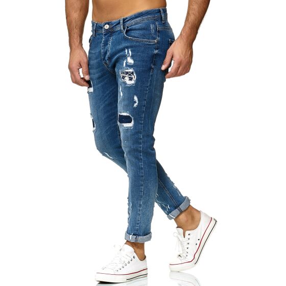 Red Bridge Herren Jeans Hose Regular-Fit Ripped Frayed Destroyed Weapon Choice