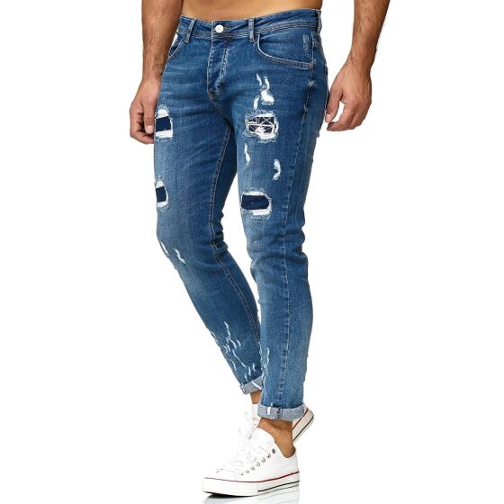 Red Bridge Herren Jeans Hose Regular-Fit Ripped Frayed Destroyed Weapon Choice