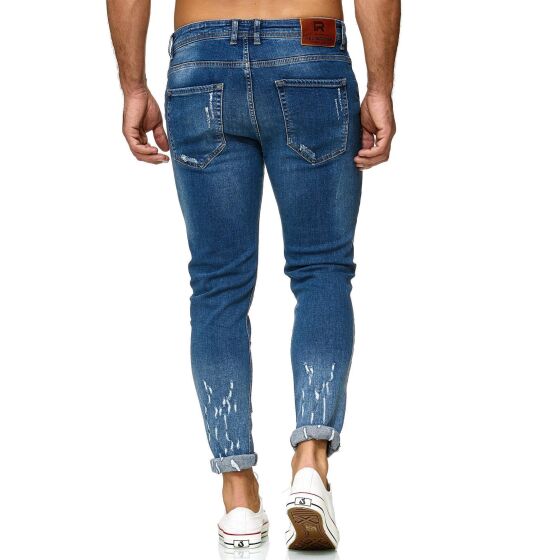 Red Bridge Herren Jeans Hose Regular-Fit Ripped Frayed Destroyed Weapon Choice