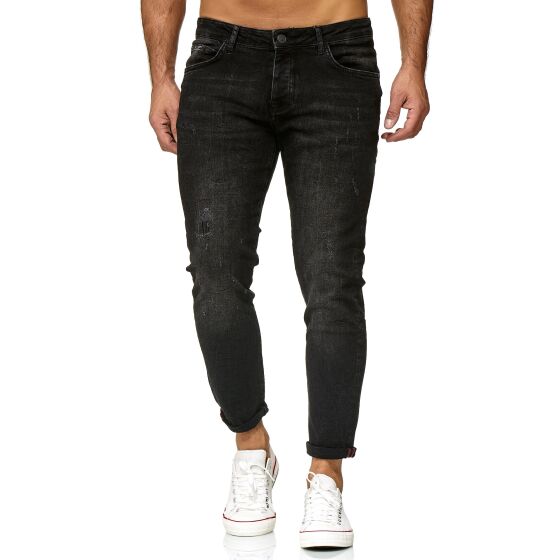 Red Bridge Mens Regular-Fit Ripped TRBC Titan Jeans