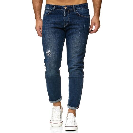 Red Bridge Mens Regular-Fit Ripped TRBC Titan Jeans