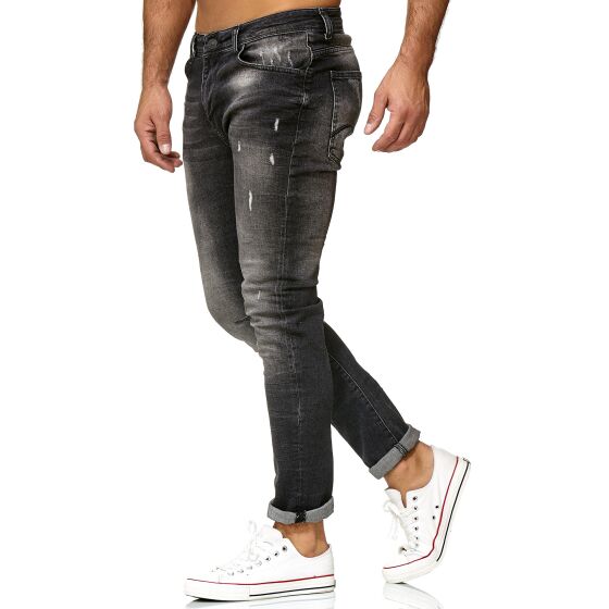 Red Bridge Herren Jeans Hose Slim-Fit Ripped Redemption