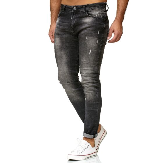 Red Bridge Herren Jeans Hose Slim-Fit Ripped Redemption