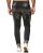 Red Bridge Mens Jeans Trousers Slim-Fit Ripped Redemption Black W36 L34