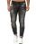 Red Bridge Mens Jeans Trousers Slim-Fit Ripped Redemption Black W38 L34